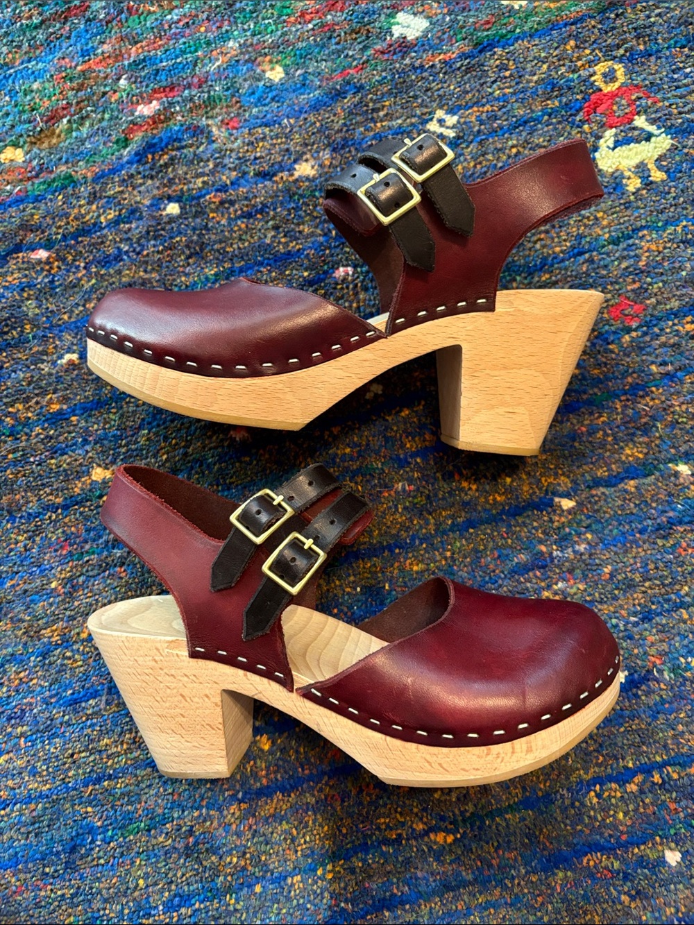 Bean An Ti Artisan High Heel Clogs 39